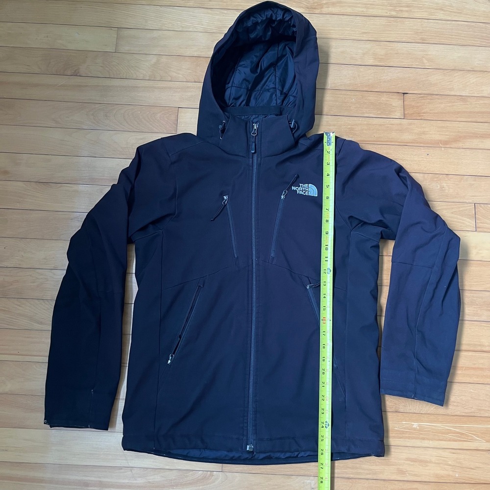 The North Face Mens Black Softshell Hooded Insulated Jacket Full Zip NF0A331G